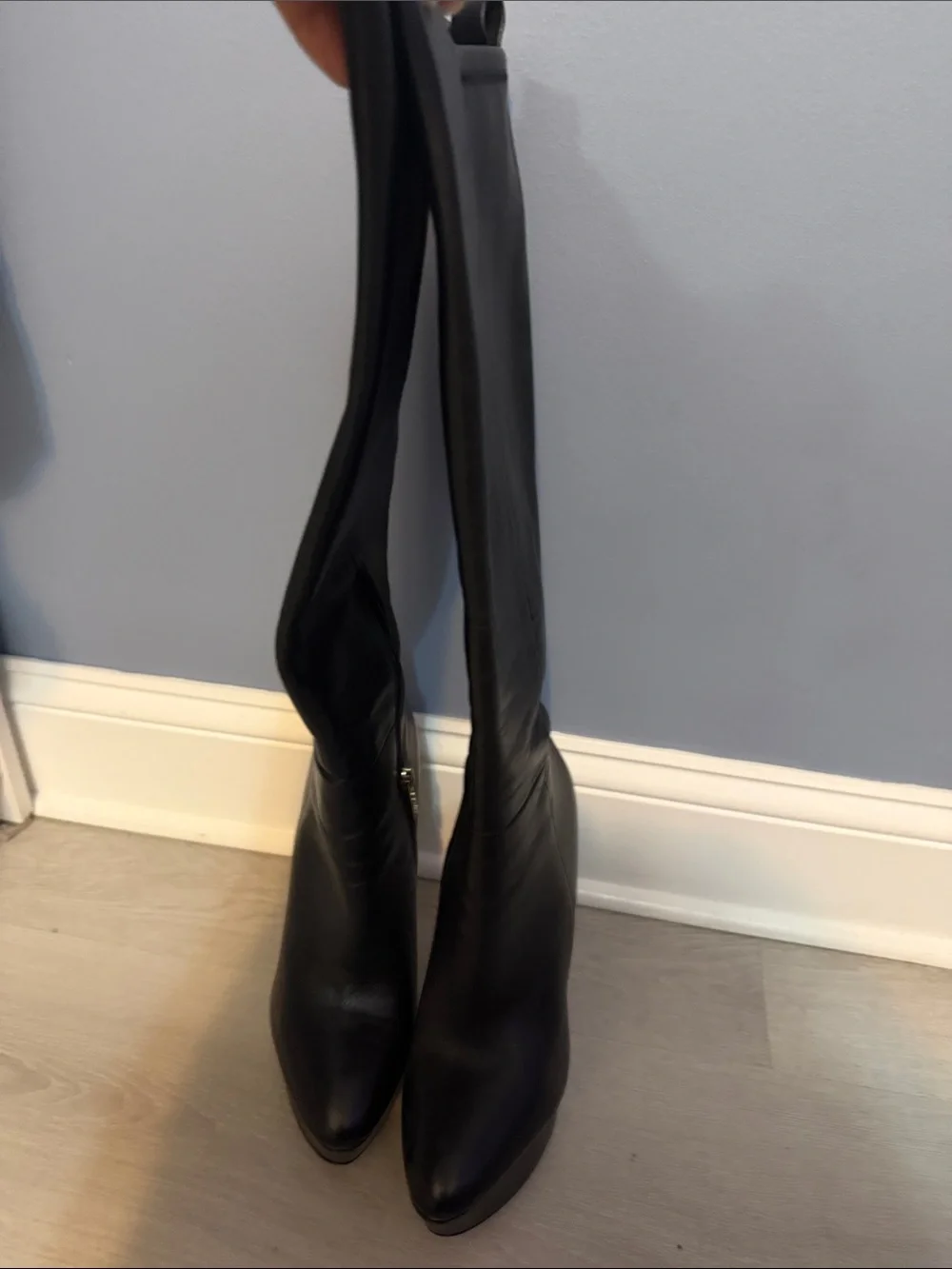Guess Black Over-the-Knee Pointed Toe Boots